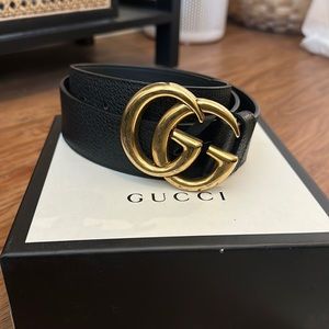 GUCCI double G logo belt